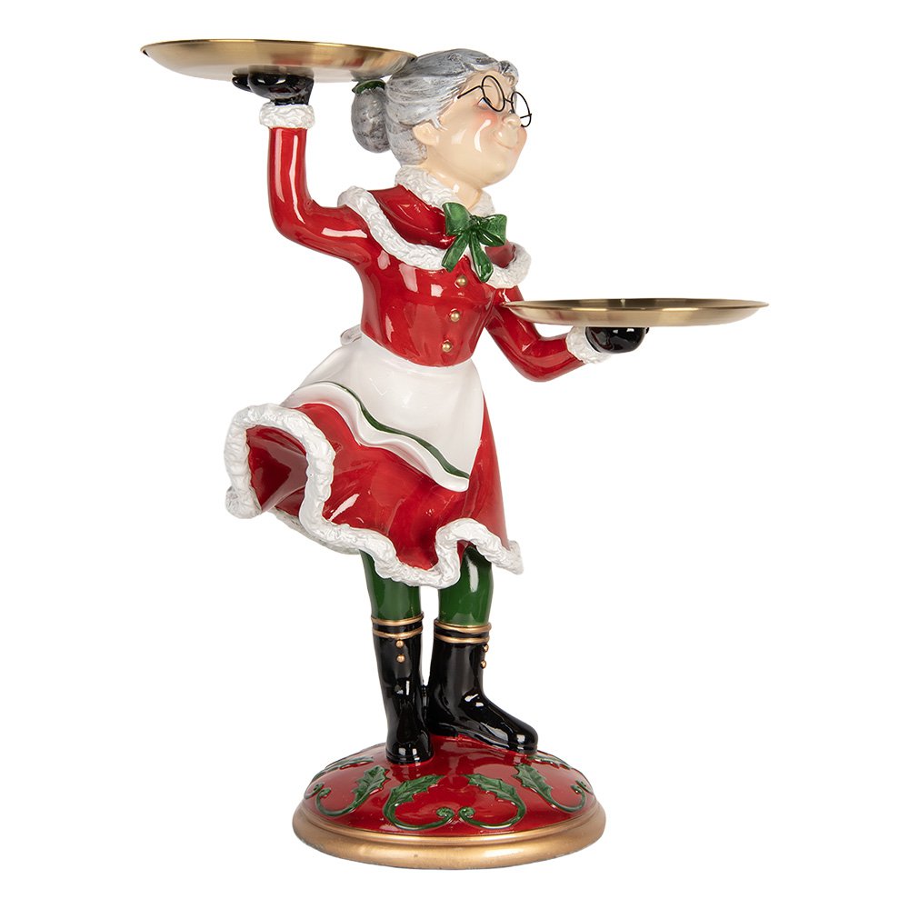 Nagyméretű karácsonyi télapó figura 62 cm – piros