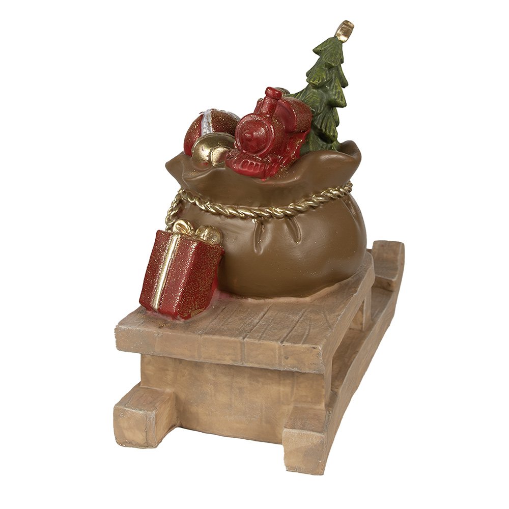 Karácsonyi figura 29 cm – piros, zöld