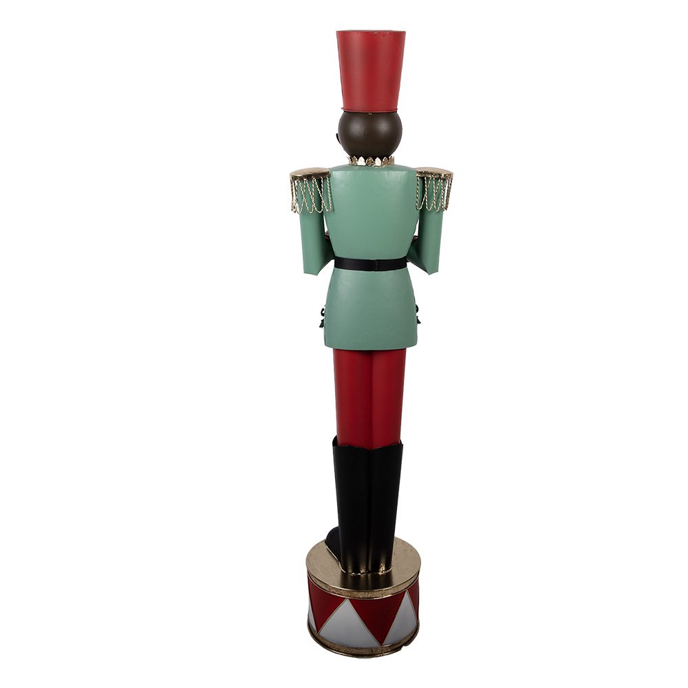 Nagyméretű karácsonyi diótörő figura 121 cm – zöld