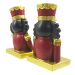 Karácsonyi diótörő figura 12 cm – piros, arany