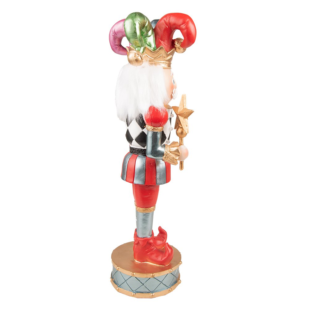 Karácsonyi figura LED világítással 38 cm – piros, kék