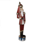 Nagyméretű karácsonyi diótörő figura 203 cm – piros