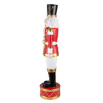 Nagyméretű karácsonyi diótörő figura 82 cm – piros, fehér