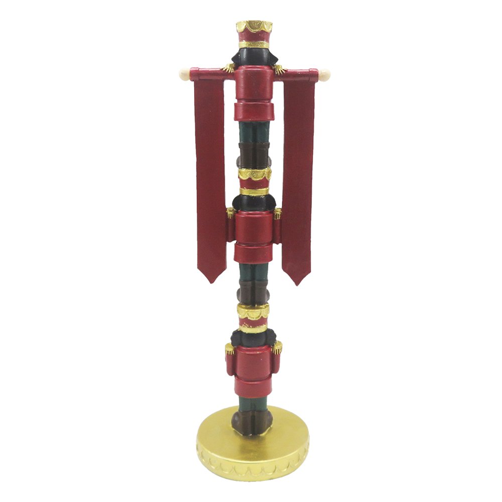 Karácsonyi diótörő figura 30 cm – piros, arany
