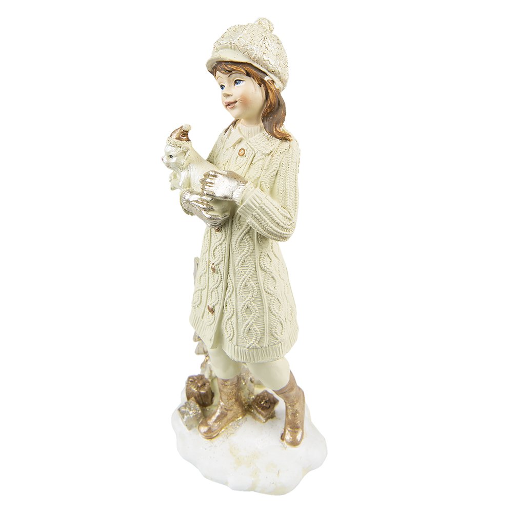 Karácsonyi figura 22 cm – bézs