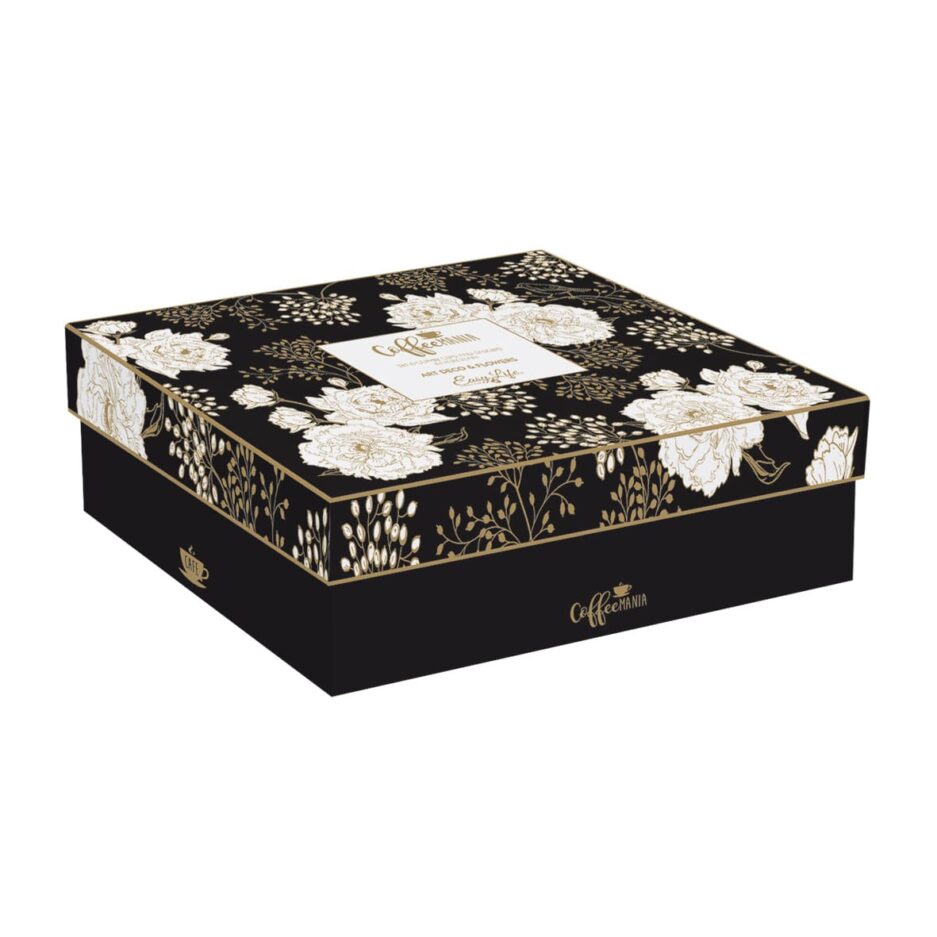 6 személyes kávés csésze készlet Coffee Mania, Art Deco & Flowers