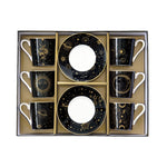 Porcelán eszpresszó kávés csésze 6 személyes szett dobozban Coffee Mania Celestial