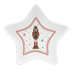 Karácsonyi diótörő porcelán csillag tál Nutracker Twist