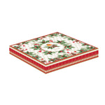 Porcelán karácsonyi csillag alakú kínáló tál Christmas Berries