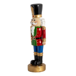 Karácsonyi diótörő figura piros kék ruhás 36 cm