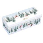 Porcelán karácsonyi bögre 2 db szett díszdobozban síelés motívummal