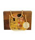 Porcelán kávés csésze két személyes készlet díszdobozban Klimt A Csók Golden Line