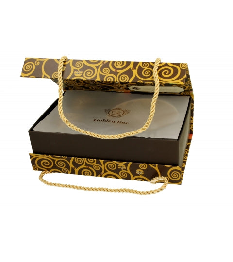 Porcelán kávés csésze két személyes készlet díszdobozban Klimt Életfa Golden Line