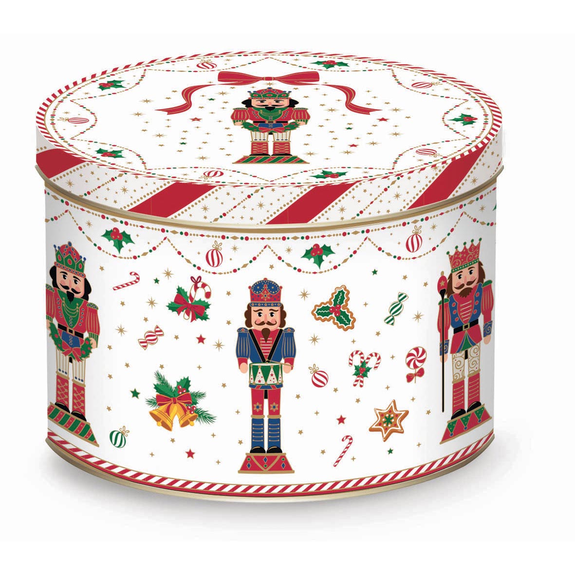 Karácsonyi diótörő porcelán bögre fémdobozban Nutracker Twist