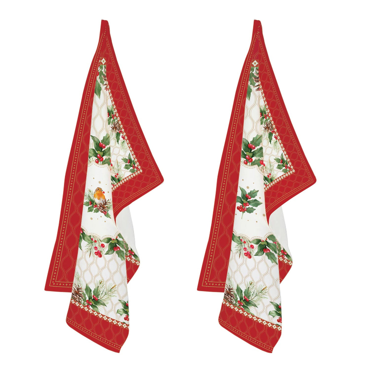 Karácsonyi pamut konyharuha szett 2 db Christmas Berries