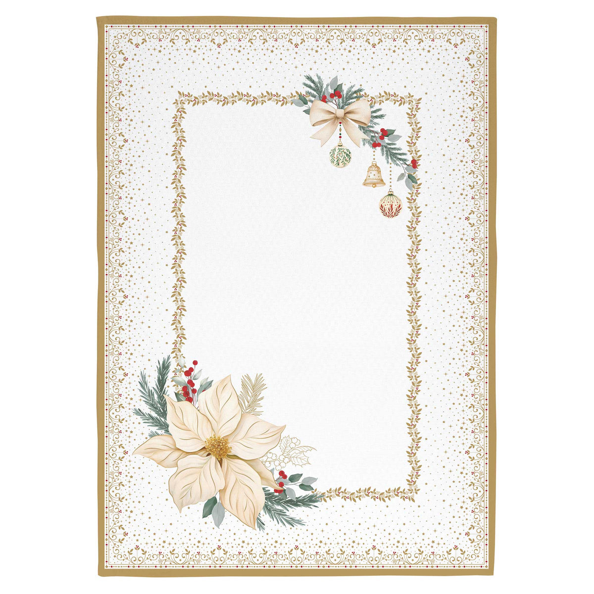 Karácsonyi pamut Konyharuha szett 2 db-os 50x70 cm White Elegance