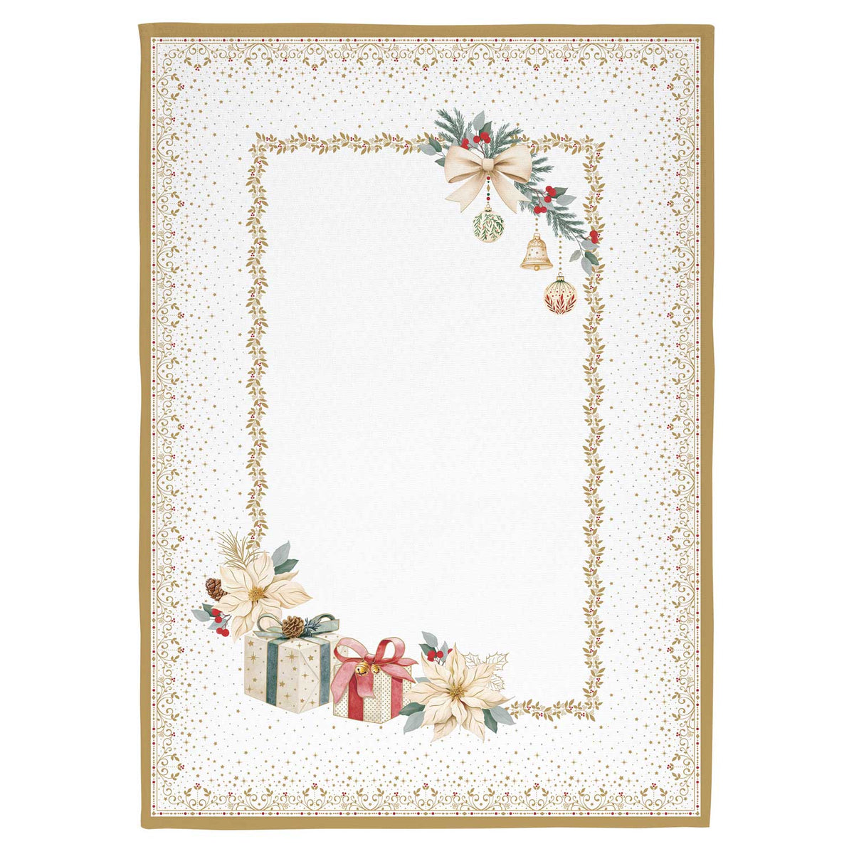 Karácsonyi pamut Konyharuha szett 2 db-os 50x70 cm White Elegance