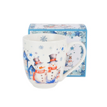 Karácsonyi Porcelán bögre 1000 mldobozban, Snowman
