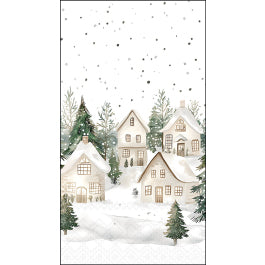 Karácsonyi havas házak mintás GT szalvéta 15 db-os Snowy Houses