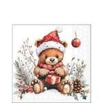 Karácsonyi macis szalvéta 25x25 cm 20 db-os Teddy’s Gift