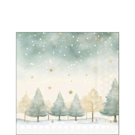 Karácsonyi csillagos mintás szalvéta 25x25 cm 20 db-os Starry Sky
