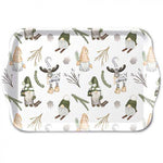 Forest gnomes Karácsonyi műanyag konyhai kis tálca 13x21cm