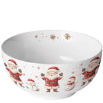 Karácsonyi porcelán müzlis tálka 400 ml Télapós Jolly Friends