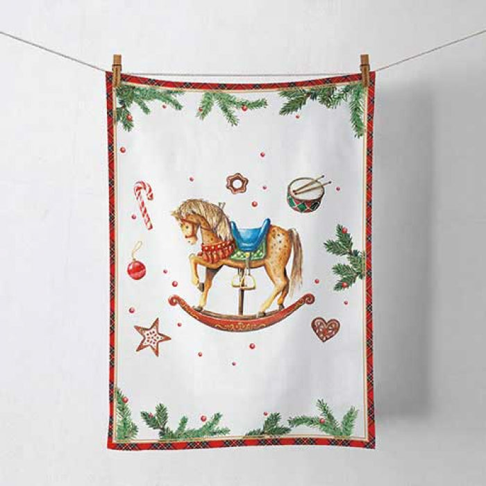 Karácsonyi hintalovas pamut konyharuha Christmas Toys