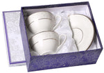 Veroni porcelán teáscsésze 2 személyes szett díszdobozban Satin