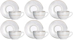 Veroni porcelán teáscsésze 6 személyes szett díszdobozban Satin