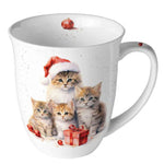 Karácsonyi cicás porcelán bögre 400 ml Meaowy Christmas