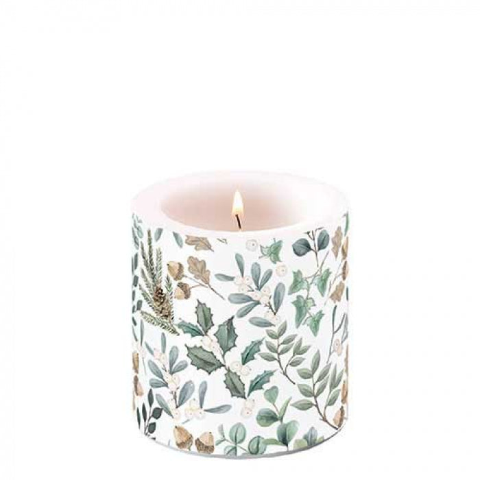 Karácsonyi átvilágítós gyertya Collection of Leaves