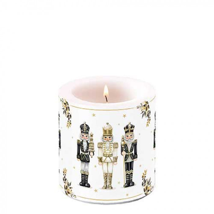 Karácsonyi diótörős átvilágítós gyertya kicsi Royal Nutcrackers kollekció