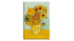 Hűtőmágnes 8x5,4x0,3cm Van Gogh Napraforgók
