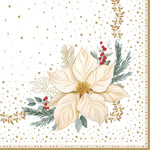 Karácsonyi papírszalvéta 33x33 cm 20 db-os White Elegance