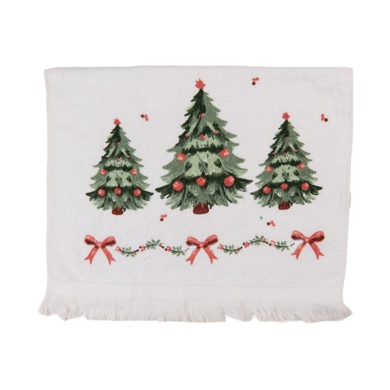 Karácsonyi konyhai kéztörlő pamut, 40×66 cm, Traditional Christmas Harmony