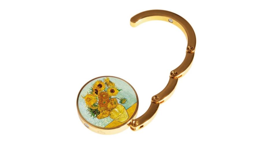Táskatartó 4,5cm fém Van Gogh Napraforgók