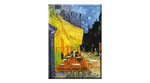 Hűtőmágnes 8x5,4x0,3cm Van Gogh Kávéház éjjel