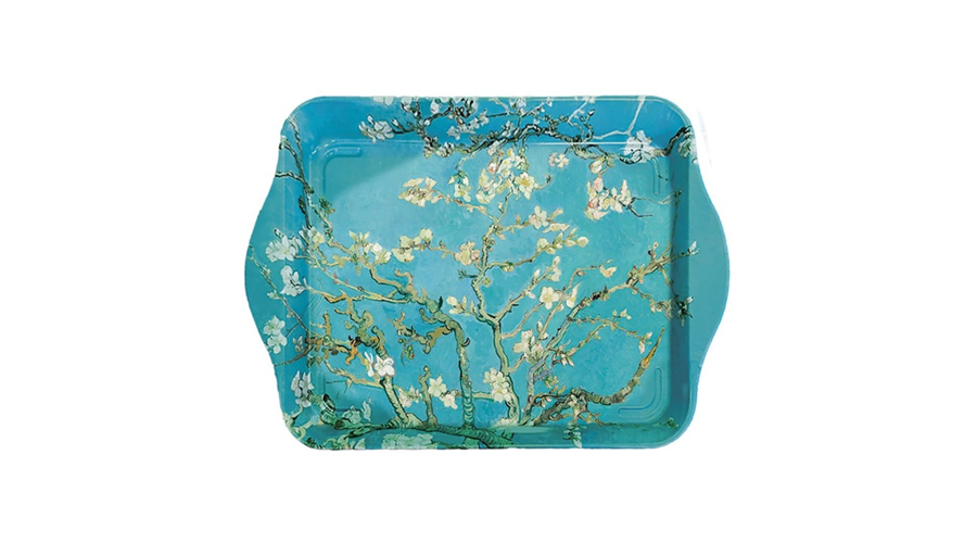 Fémtálca 21x2x14cm Van Gogh Mandulavirágzás