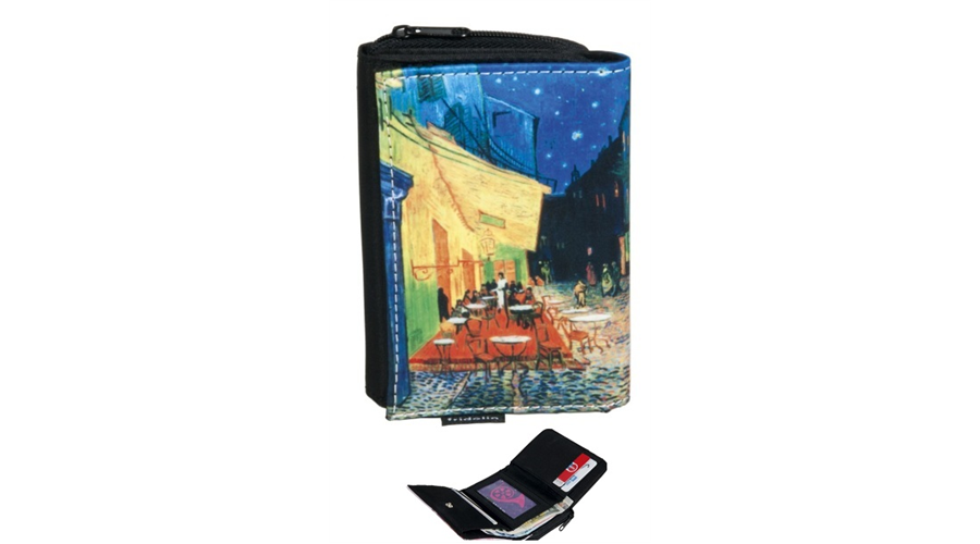 Pénztárca 9x3x12,5cm polyester Van Gogh Kávéház éjjel