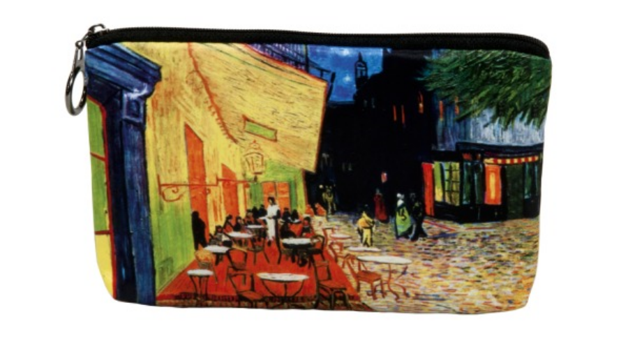 Kozmetikai táska 19x2,5x13cm polyesterVan Gogh Kávéház éjjel
