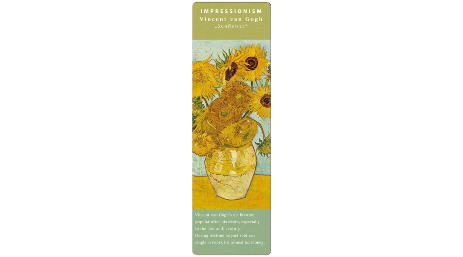 Könyvjelző 5x16cm Van Gogh Sonnenblumen