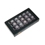 Karácsonyfagömb 2,5 cm tuffstone (24 db-os szett) – üveg