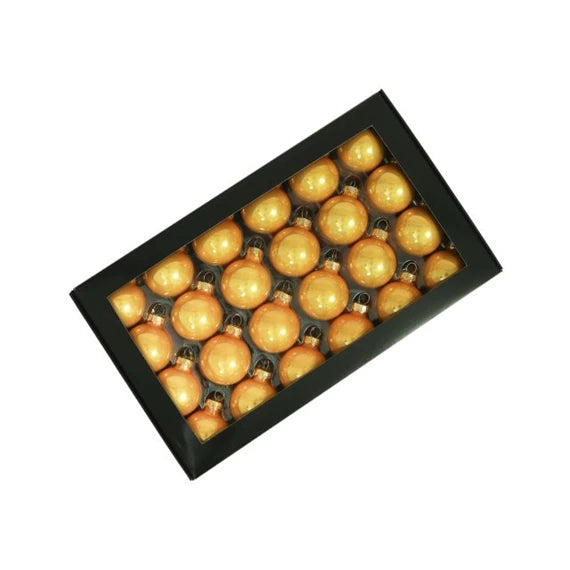 Karácsonyfagömb 4 cm arany opál (48 db-os szett) – üveg