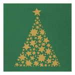 Tree on Canvas green dombornyomott karácsonyi háromrétegű papírszalvéta 33x33 cm 15 db-os