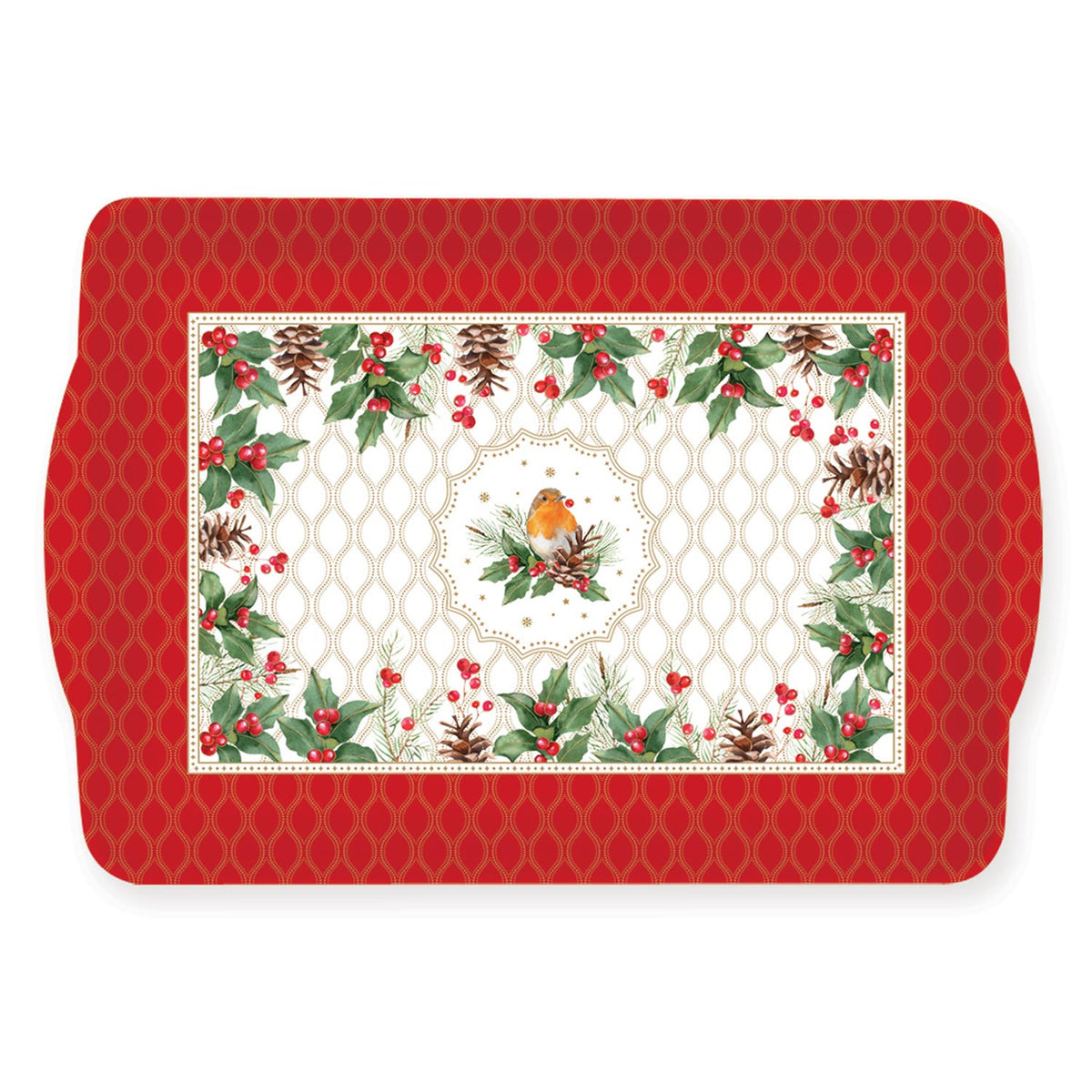 Karácsonyi műanyag konyhai tálca Christmas Berries