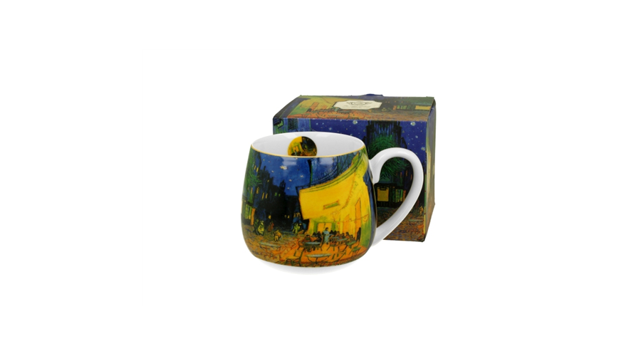 Porcelán bögre 430ml dobozban Van Gogh Kávéház éjjel