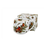 Karácsonyi porcelán bögre 430 ml dobozban Christmas Birds