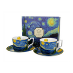 Porcelán két személyes csésze szett Van Gogh Csillagos éj 250 ml