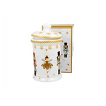 Karácsonyi porcelán keksztároló 11x19 cm 800 ml dobozban Christmas Ballerina